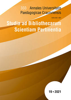 Annales Universitatis Paedagogicae Cracoviensis Studia ad Bibliothecarum Scientiam Pertinentia